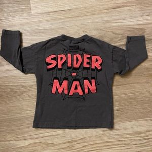 Zara Spider-Man Marvel Shirt Anthracite Grey